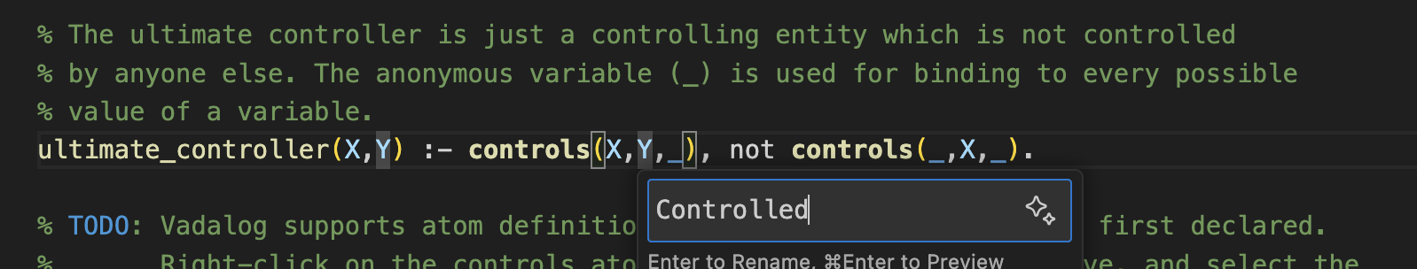rename variable